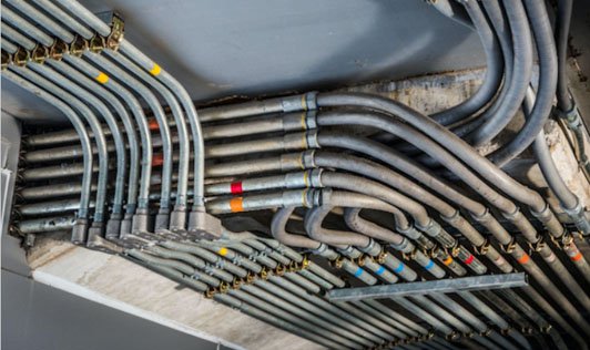 cable conduit firestop wrapping