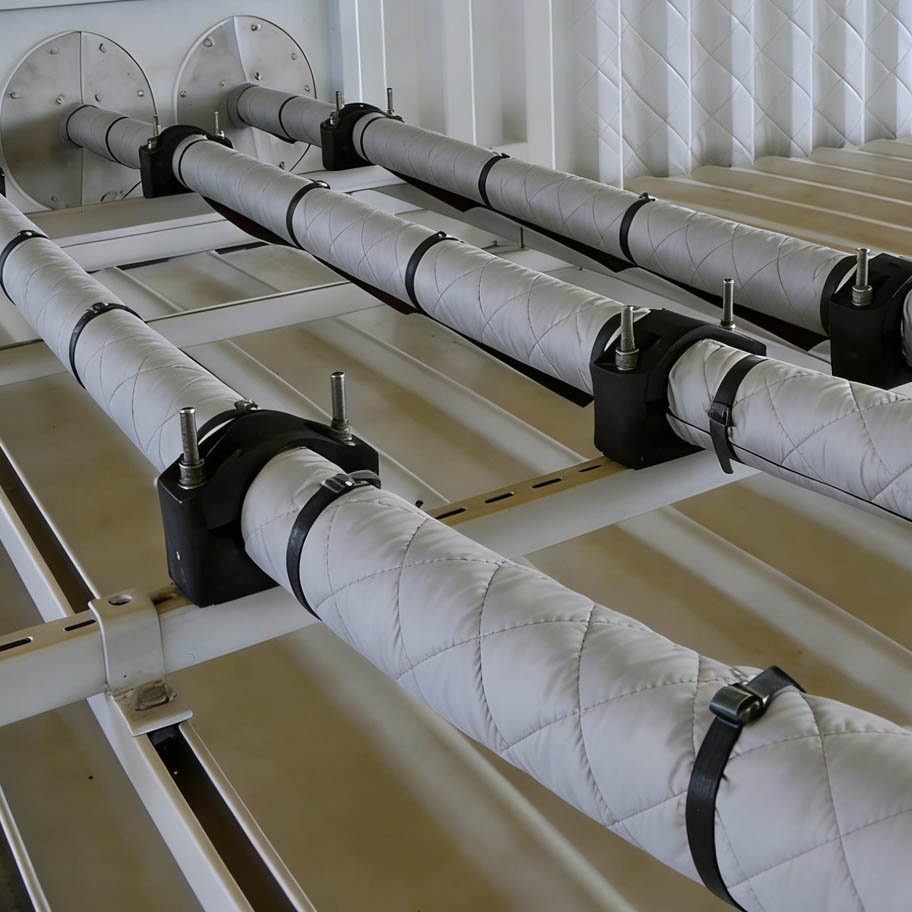 high voltage cable firestop wrapping